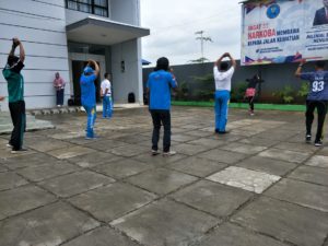 Pembinaan Jasmani Pegawai BNNK Morowali